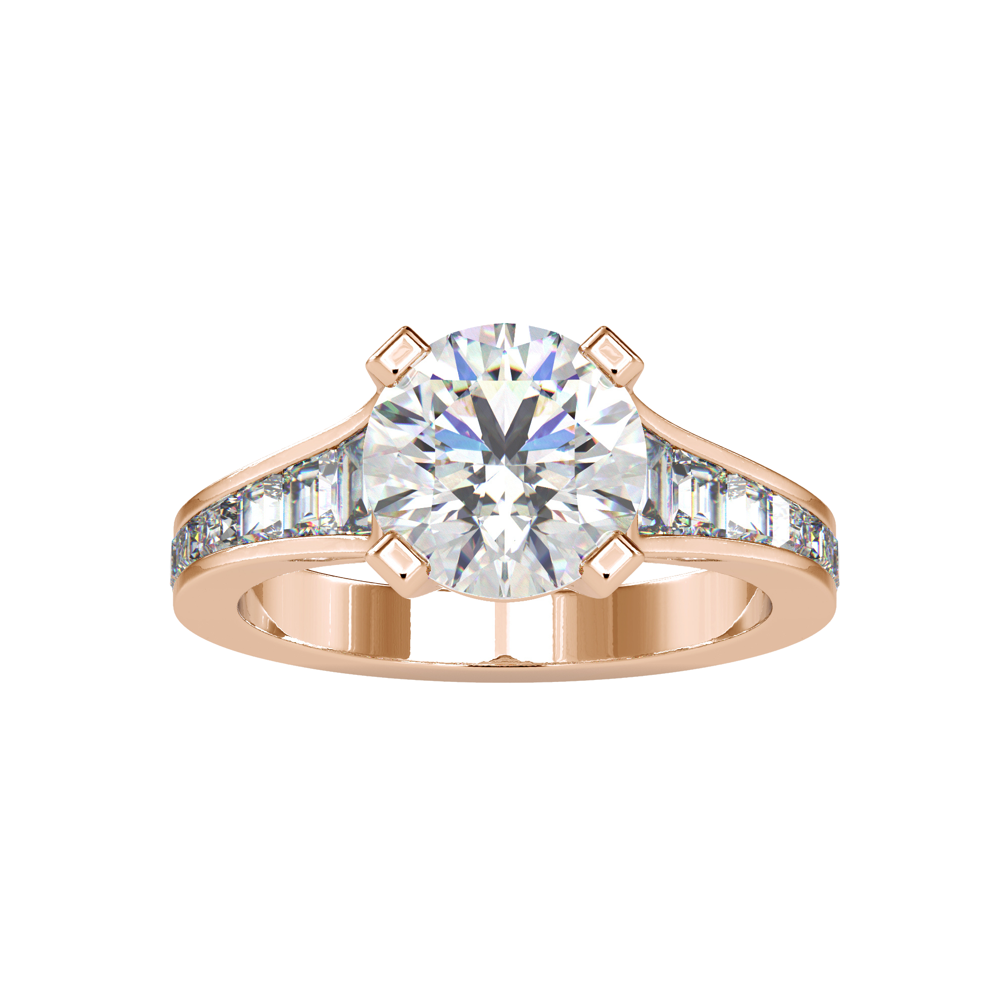 Round Gradual Engagement Ring