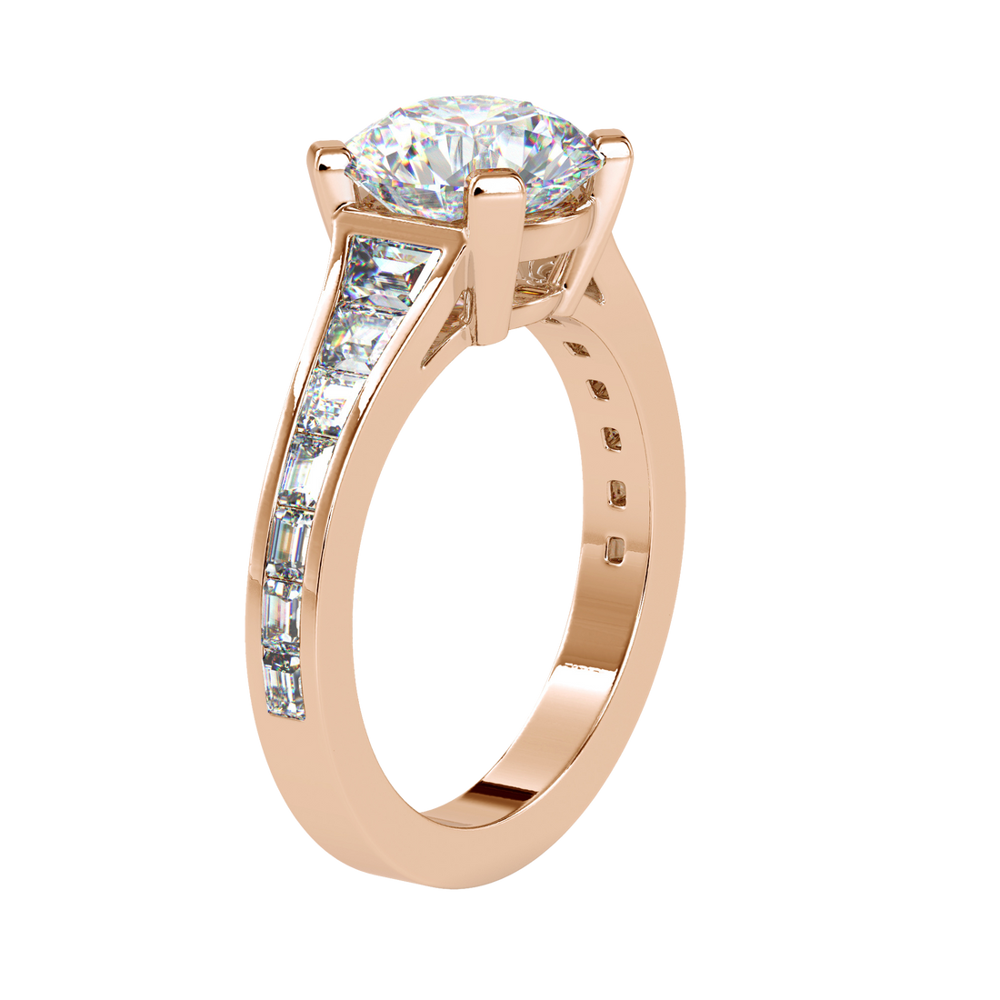 Round Gradual Engagement Ring