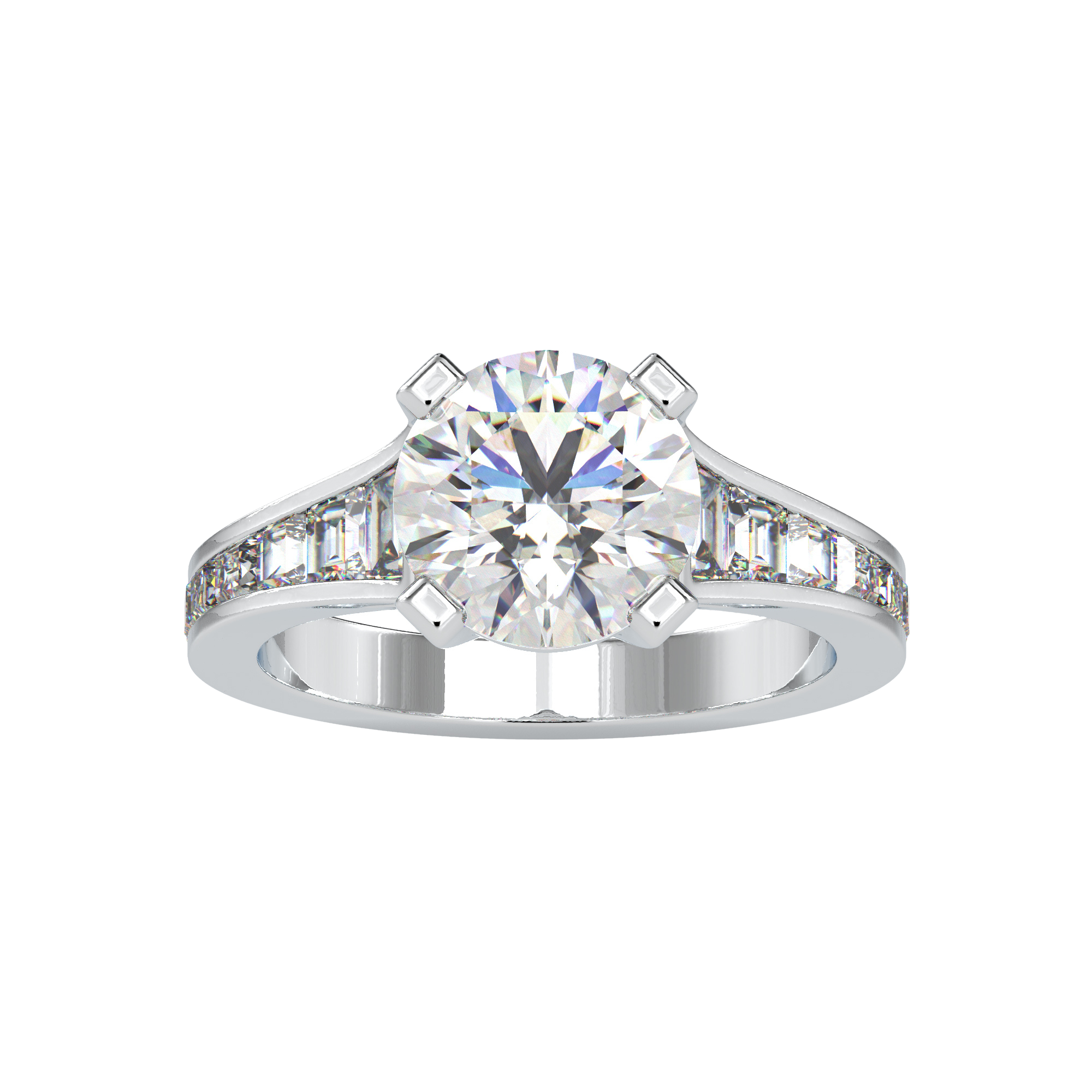 Round Gradual Engagement Ring