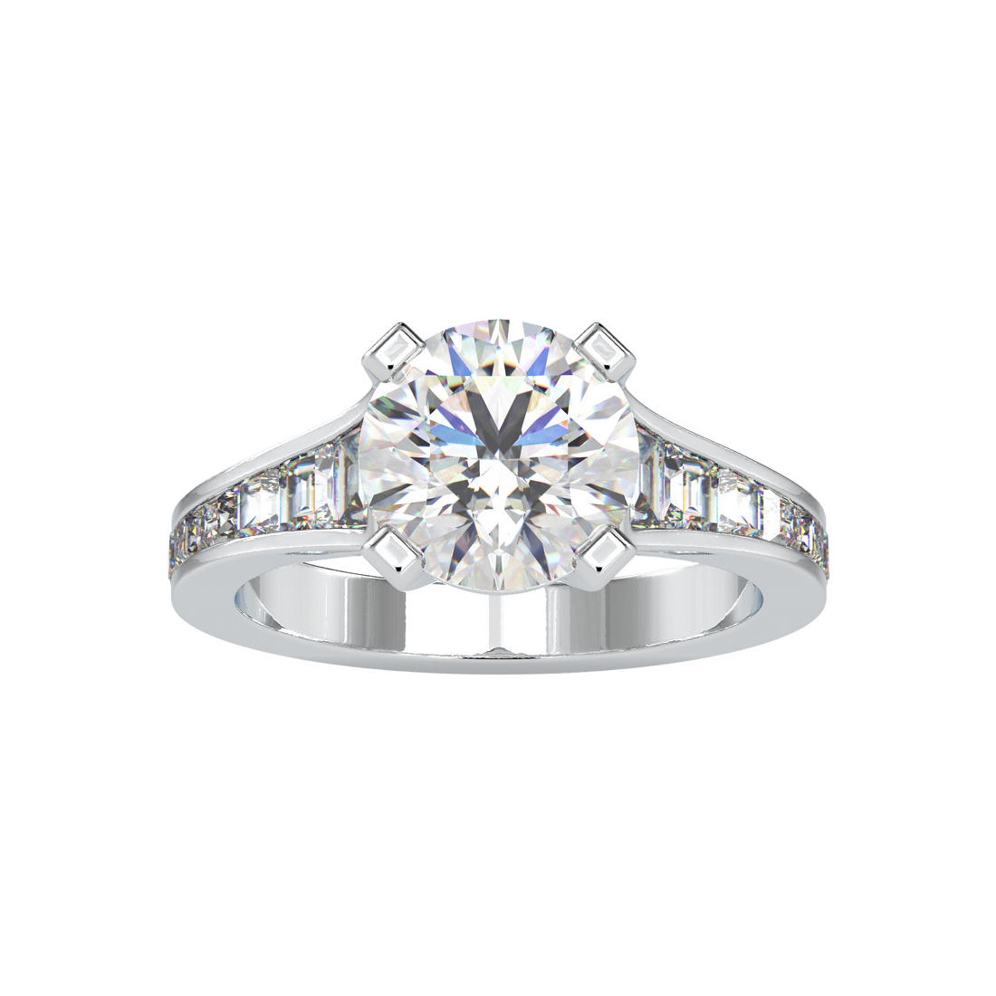 Round Gradual Engagement Ring