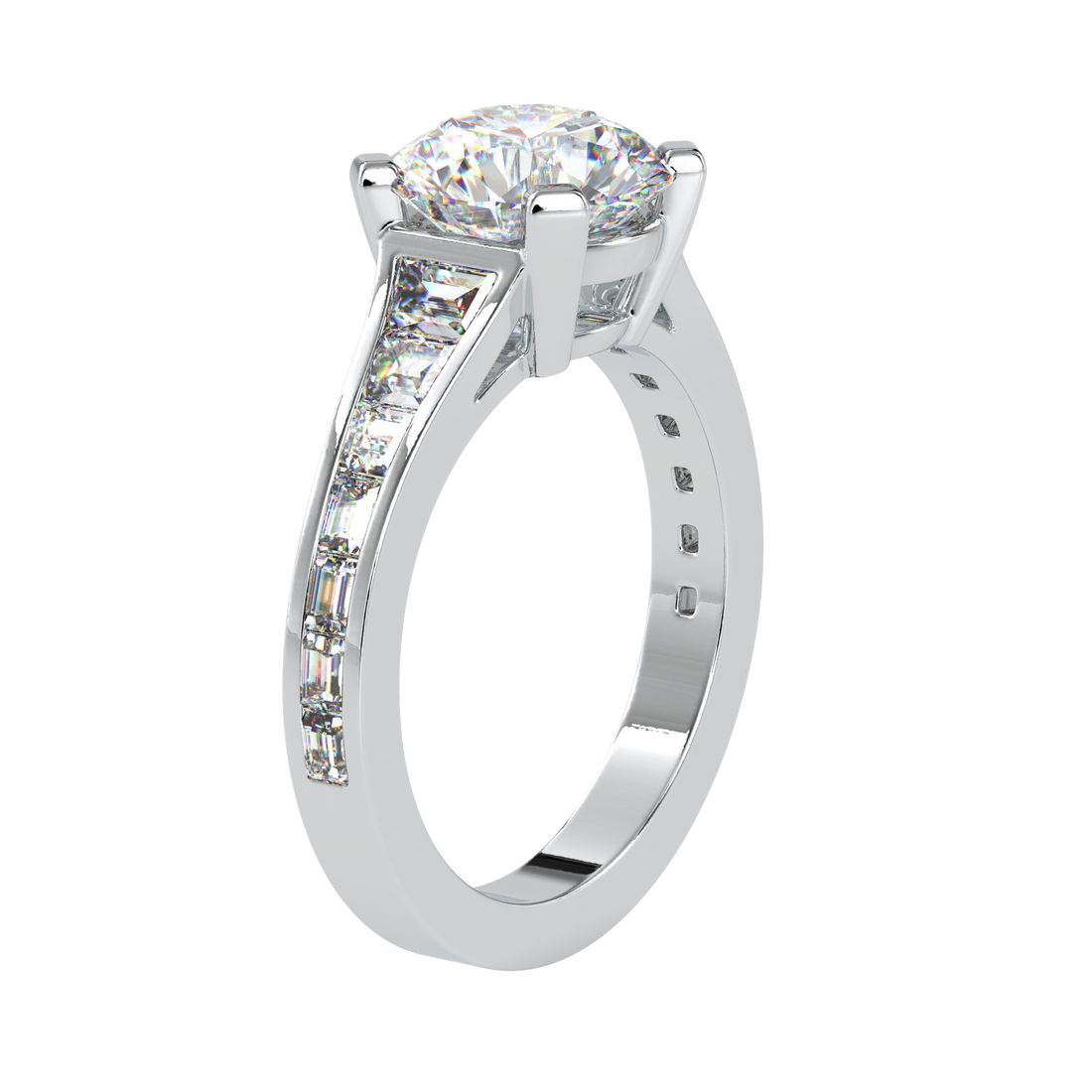 Round Gradual Engagement Ring