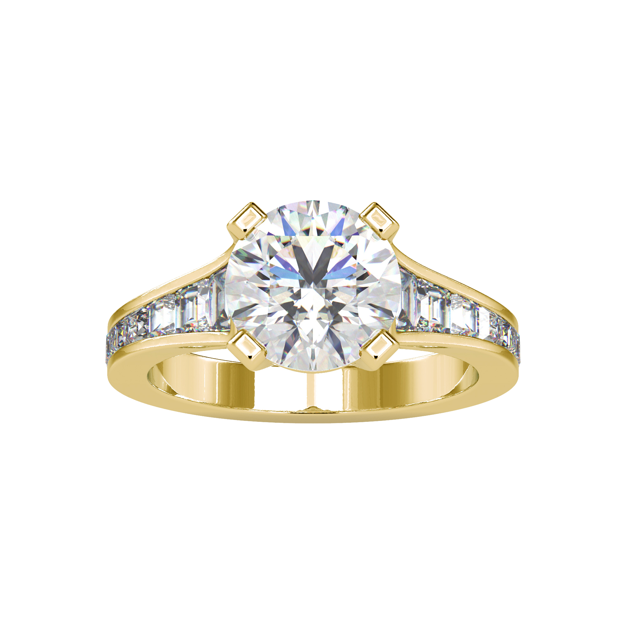 Round Gradual Engagement Ring