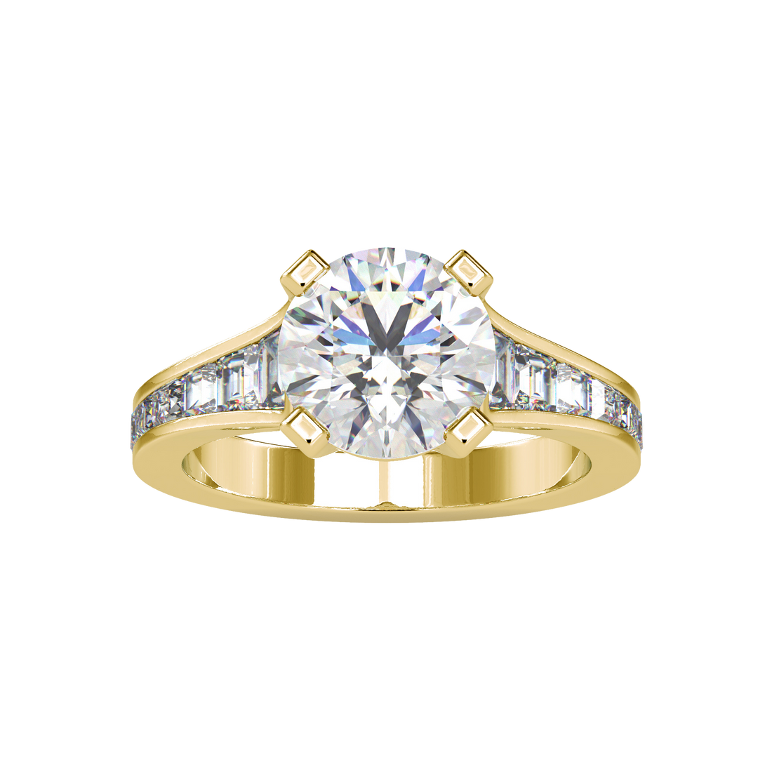 Round Gradual Engagement Ring