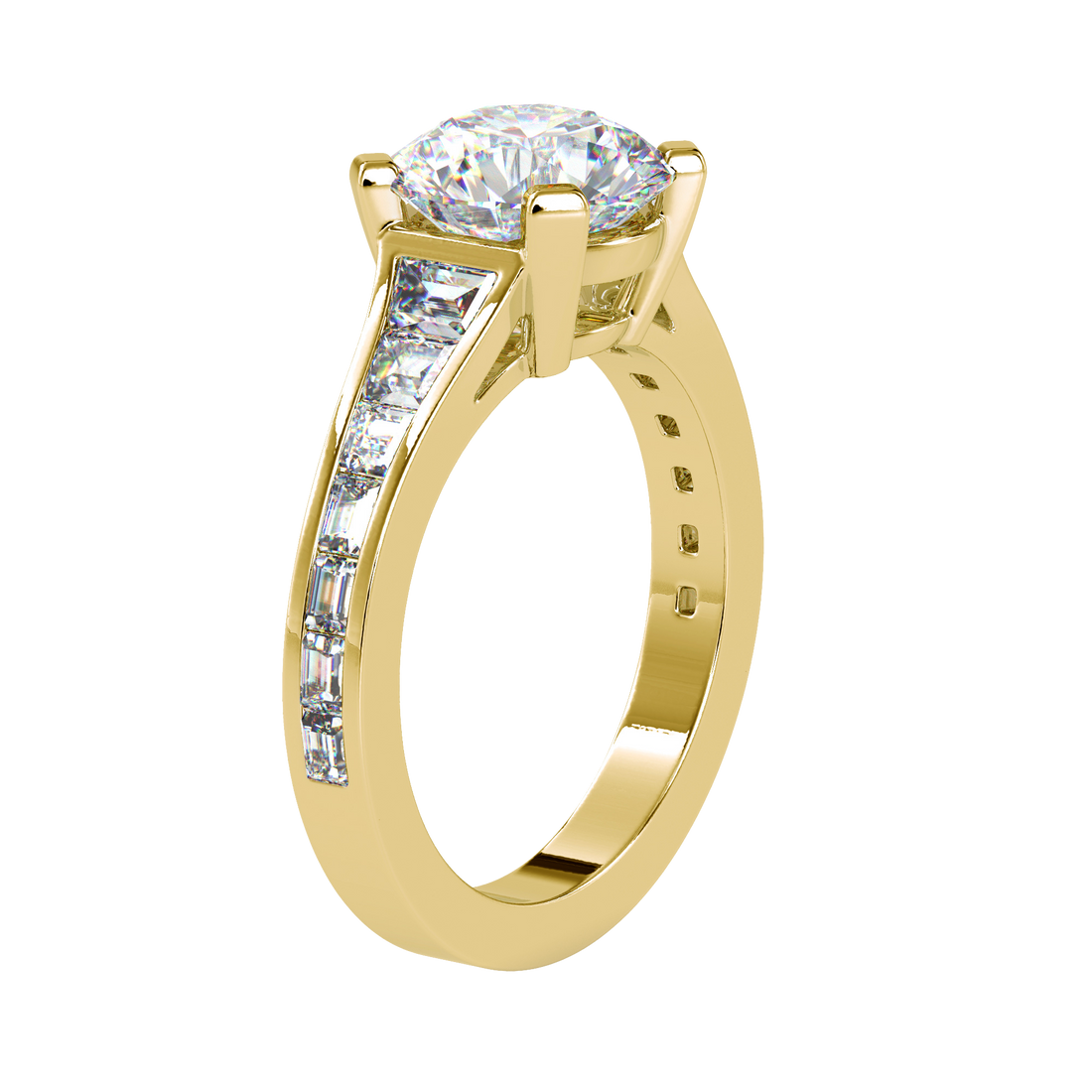 Round Gradual Engagement Ring