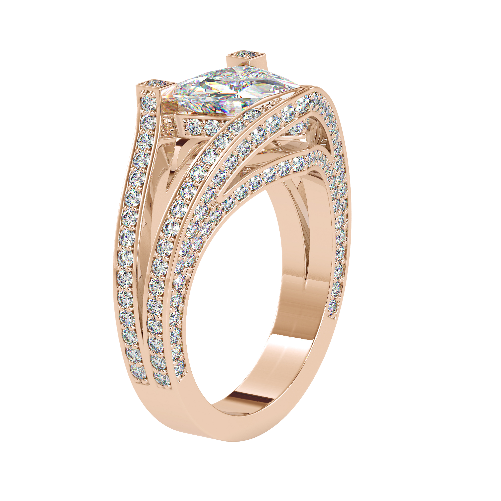 Trilliant Cut Diamond Ring