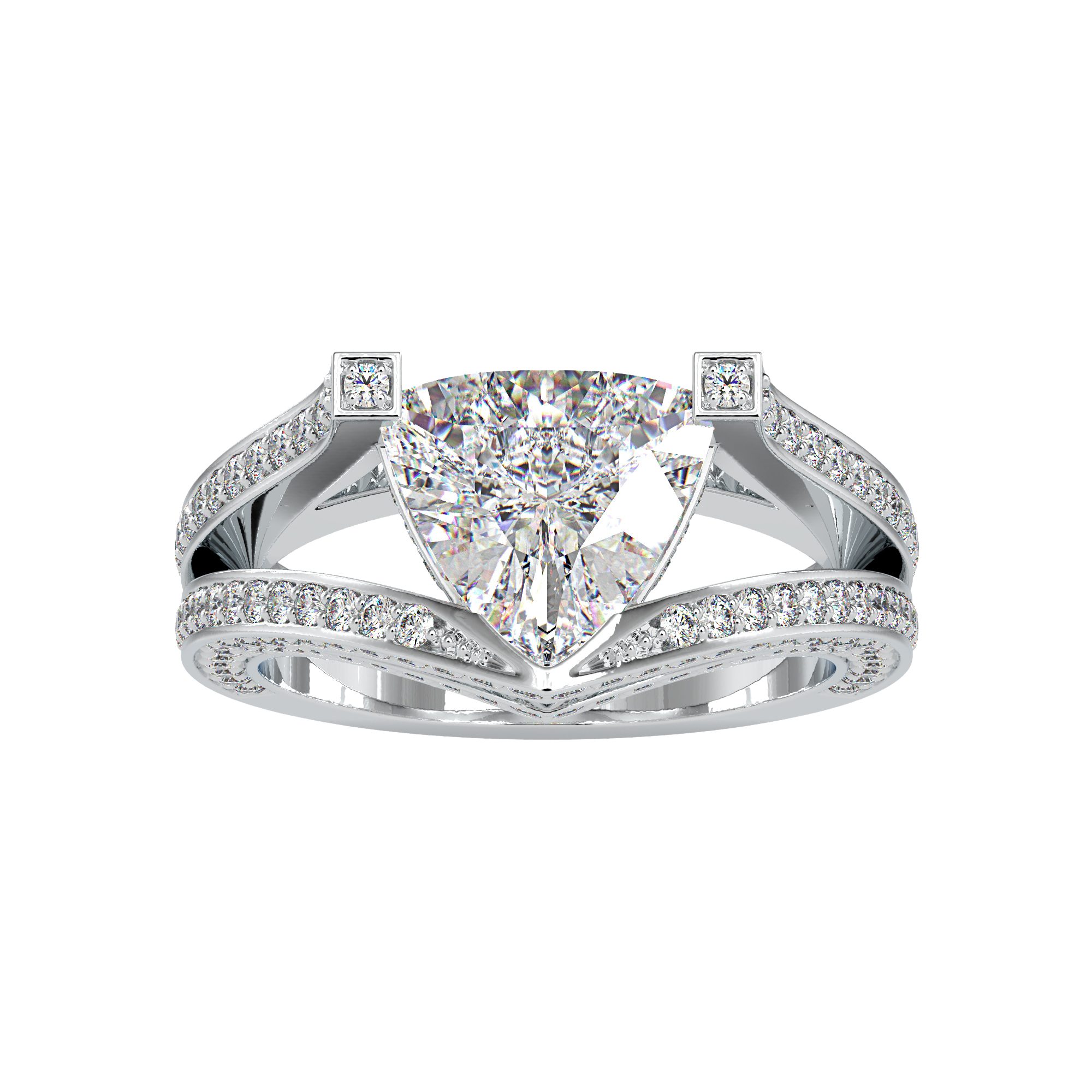 Trilliant Cut Diamond Ring