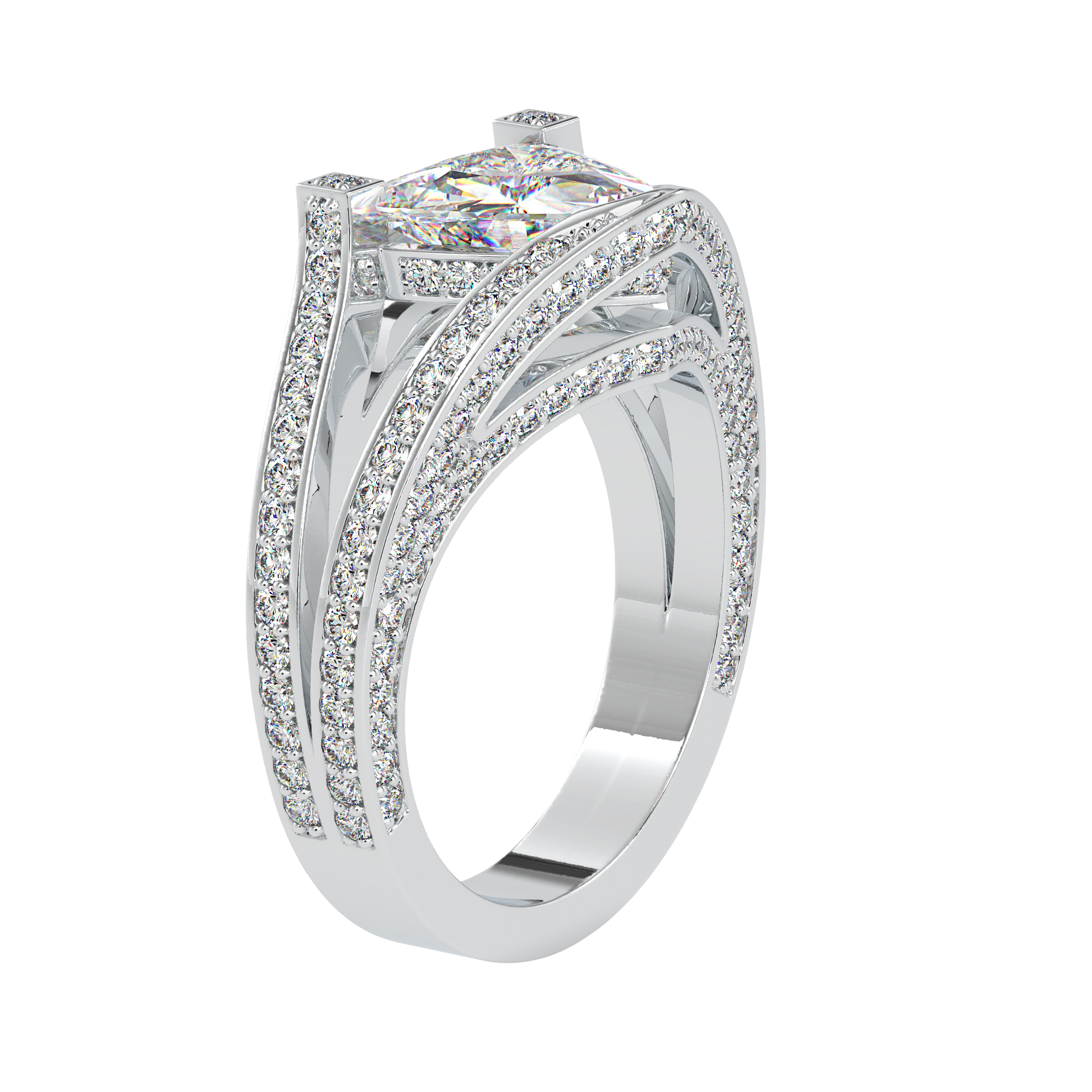 Trilliant Cut Diamond Ring