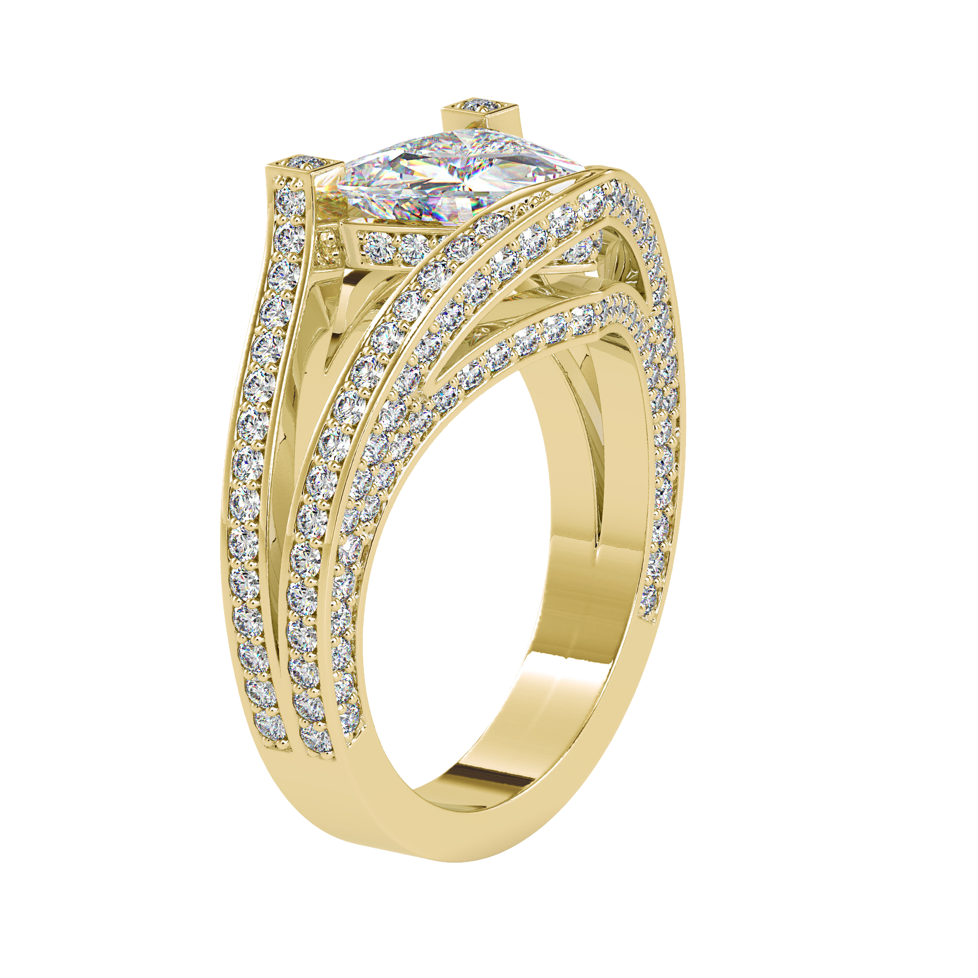 Trilliant Cut Diamond Ring