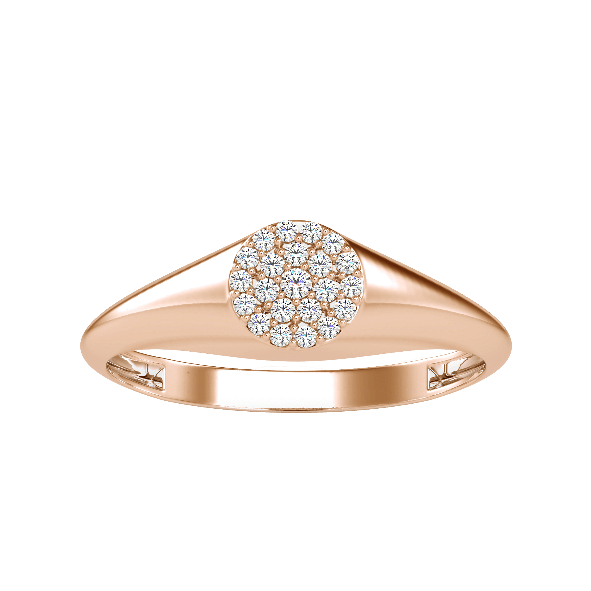 Cluster Engagement Ring | Eva-Gems