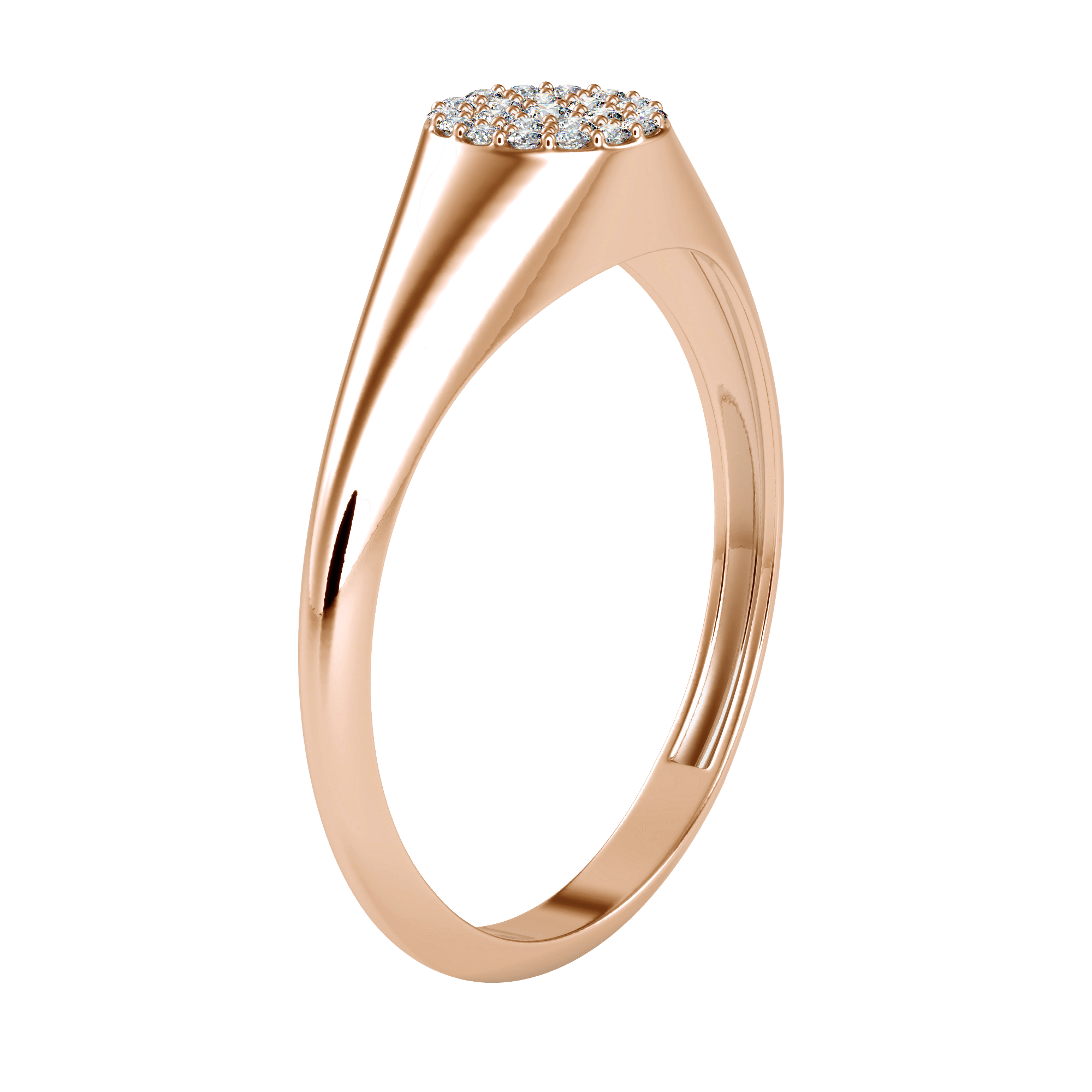 Cluster Engagement Ring | Eva-Gems