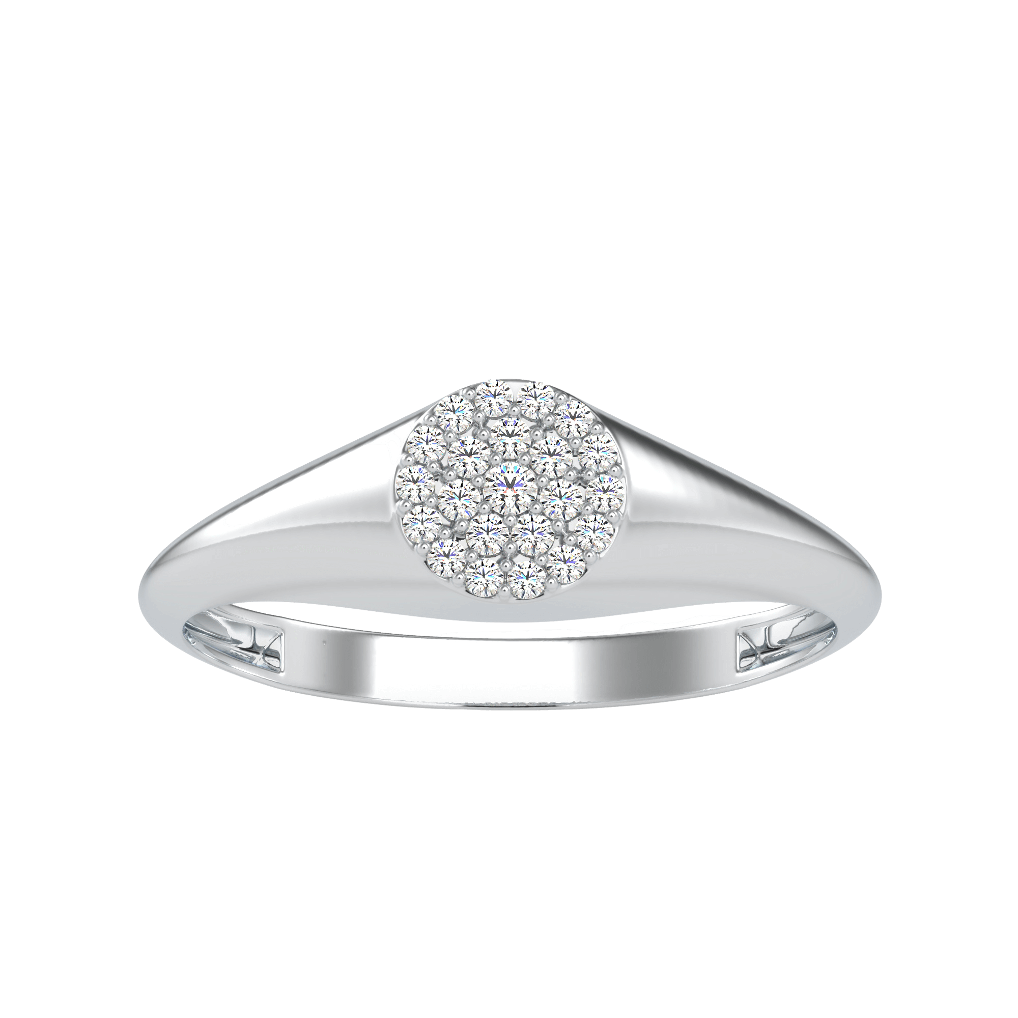 Cluster Engagement Ring | Eva-Gems