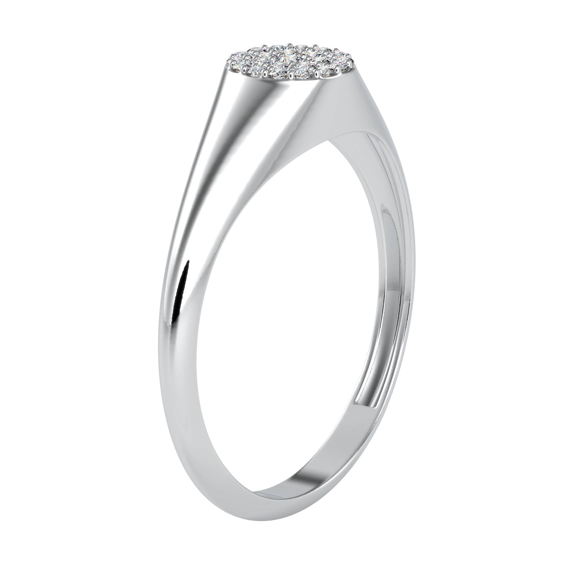 Cluster Engagement Ring | Eva-Gems