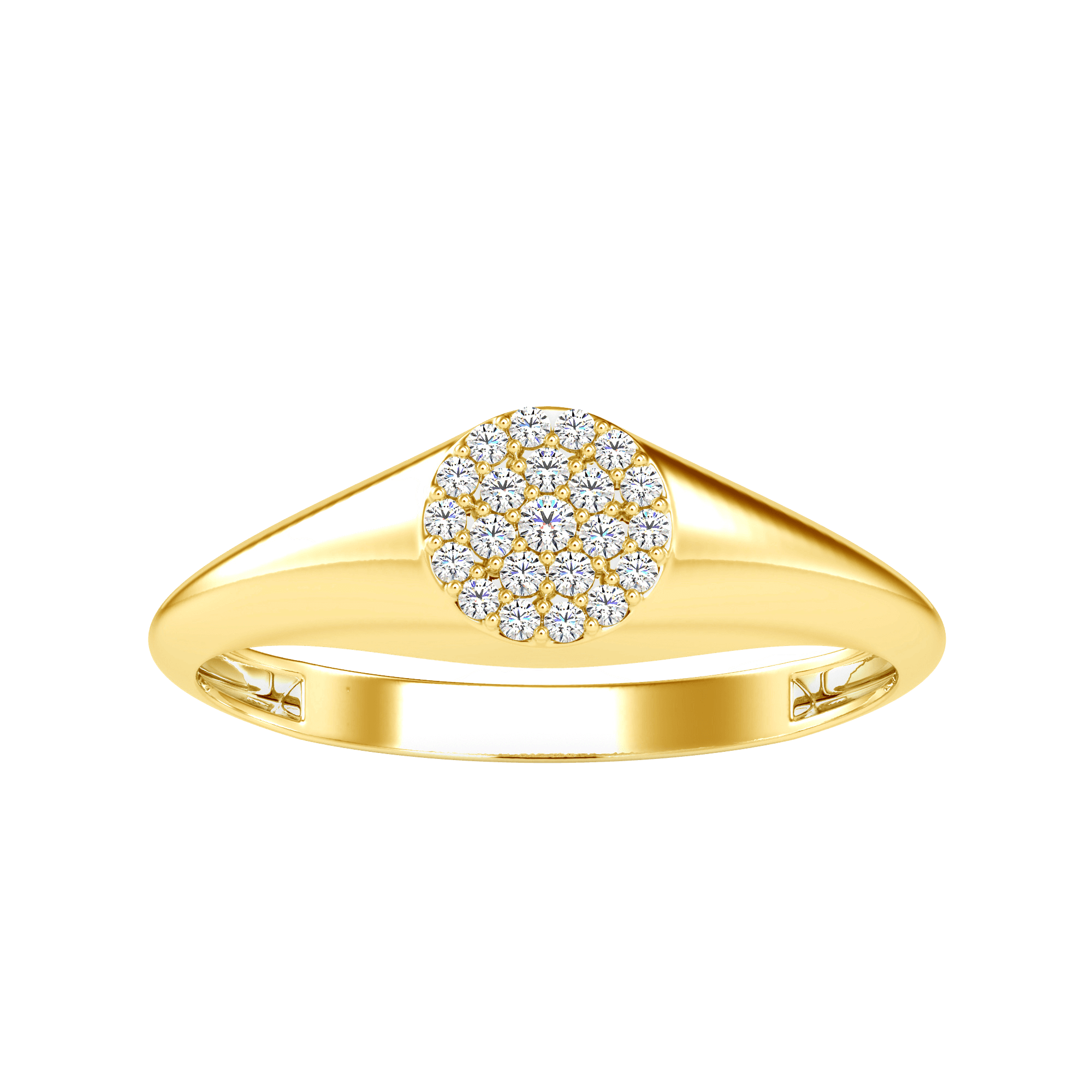 Cluster Engagement Ring | Eva-Gems