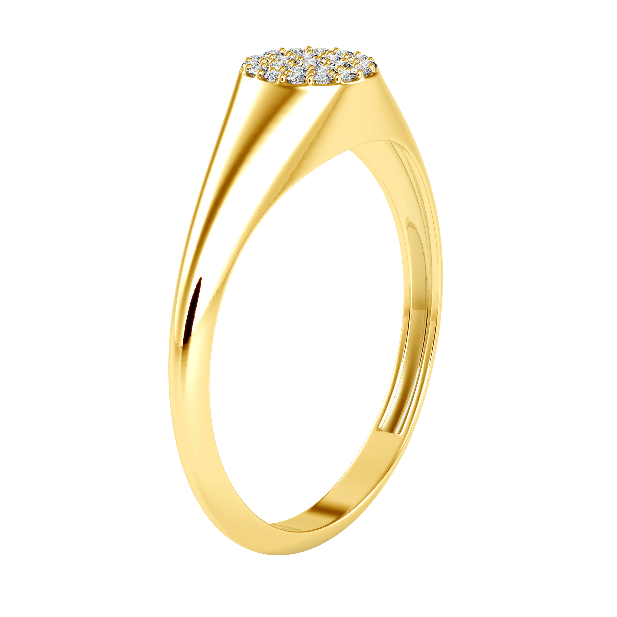 Cluster Engagement Ring | Eva-Gems