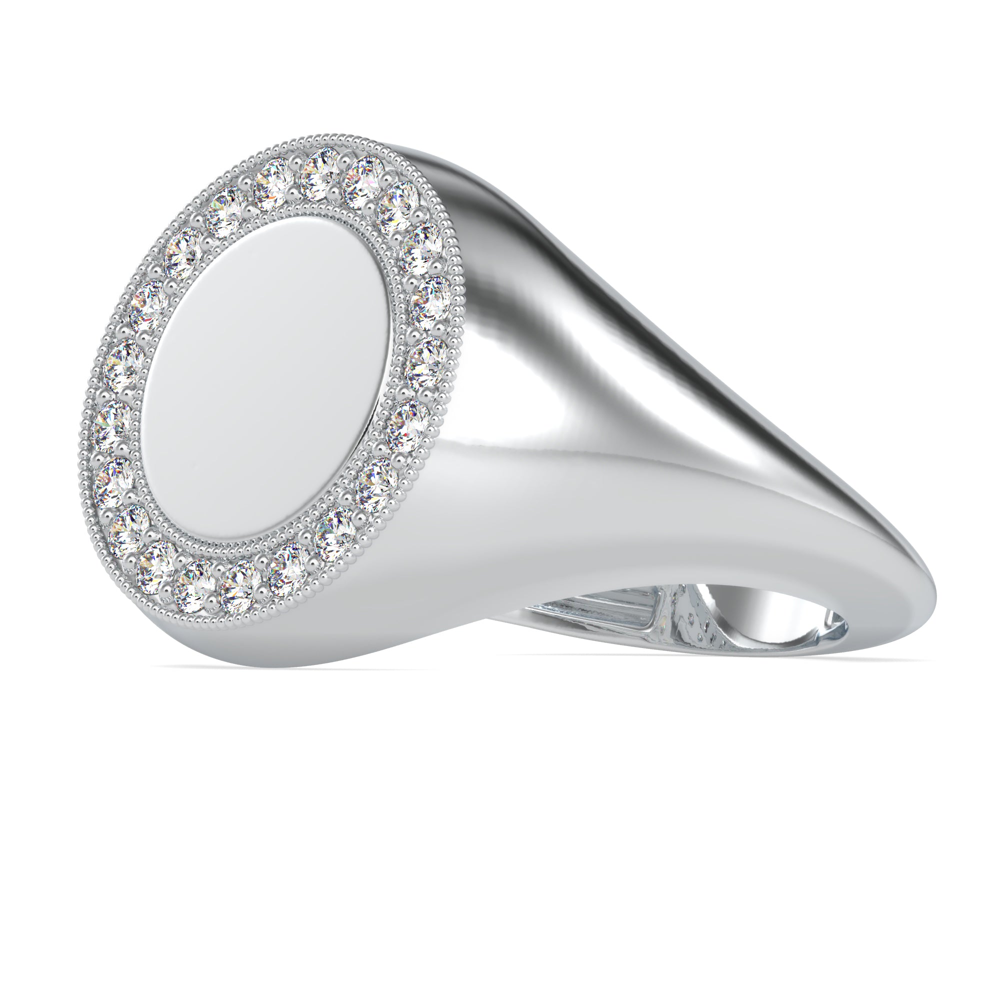 خاتم ألماس للارتداء اليومي من كلستر | Eva-Gems