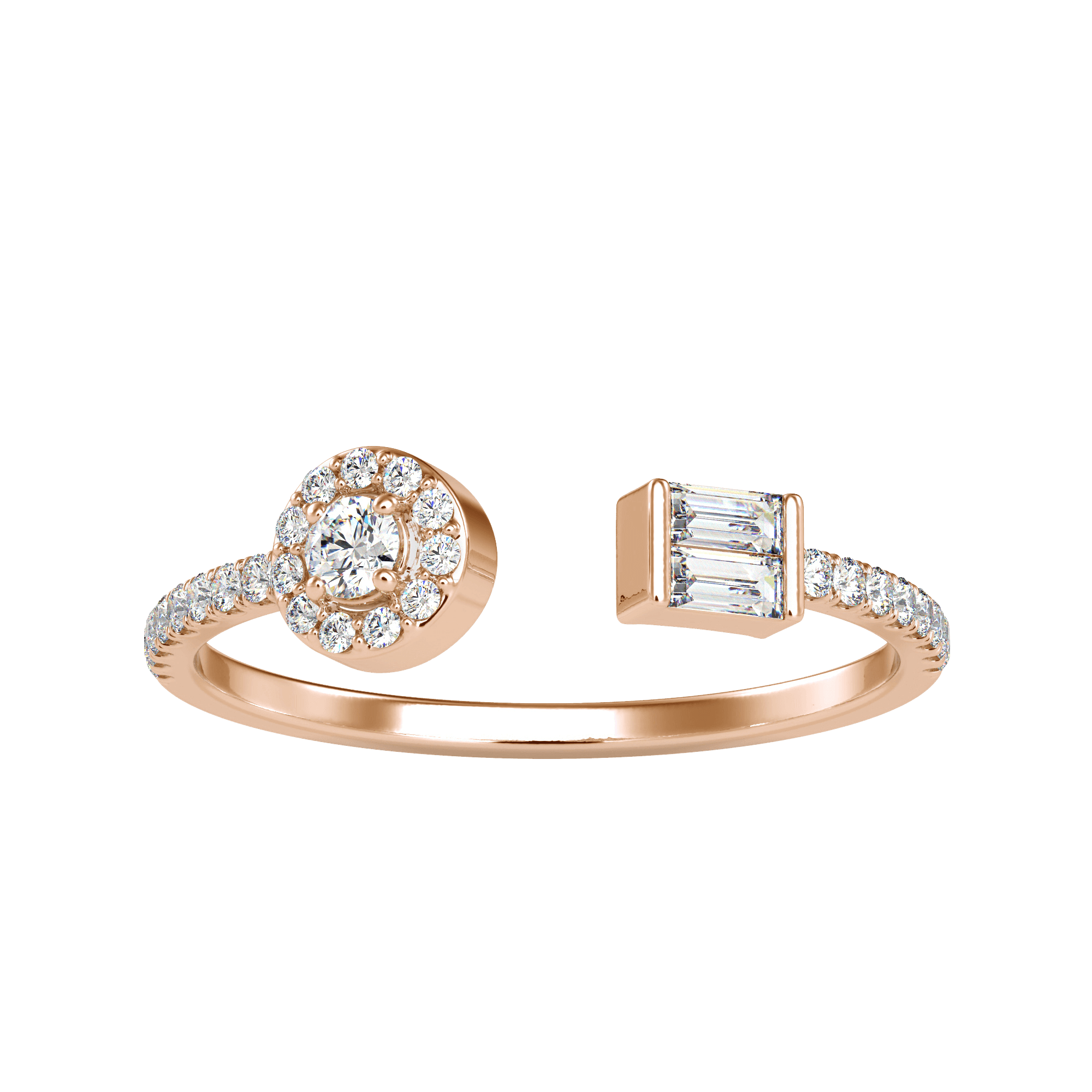 Classic Baguette Fashion Diamond Ring | Eva-Gems