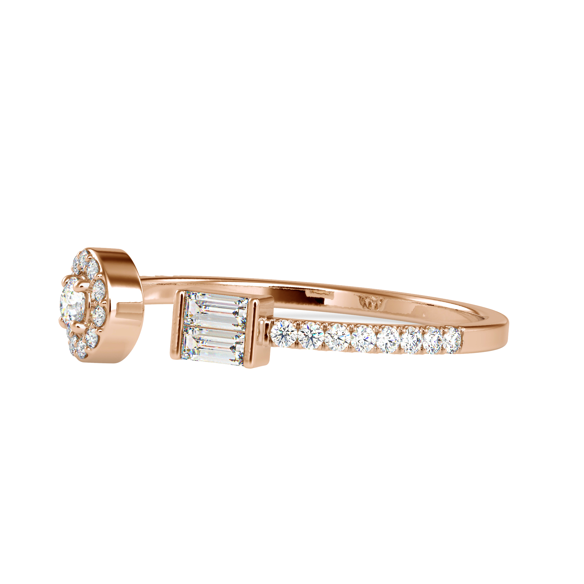 Classic Baguette Fashion Diamond Ring | Eva-Gems
