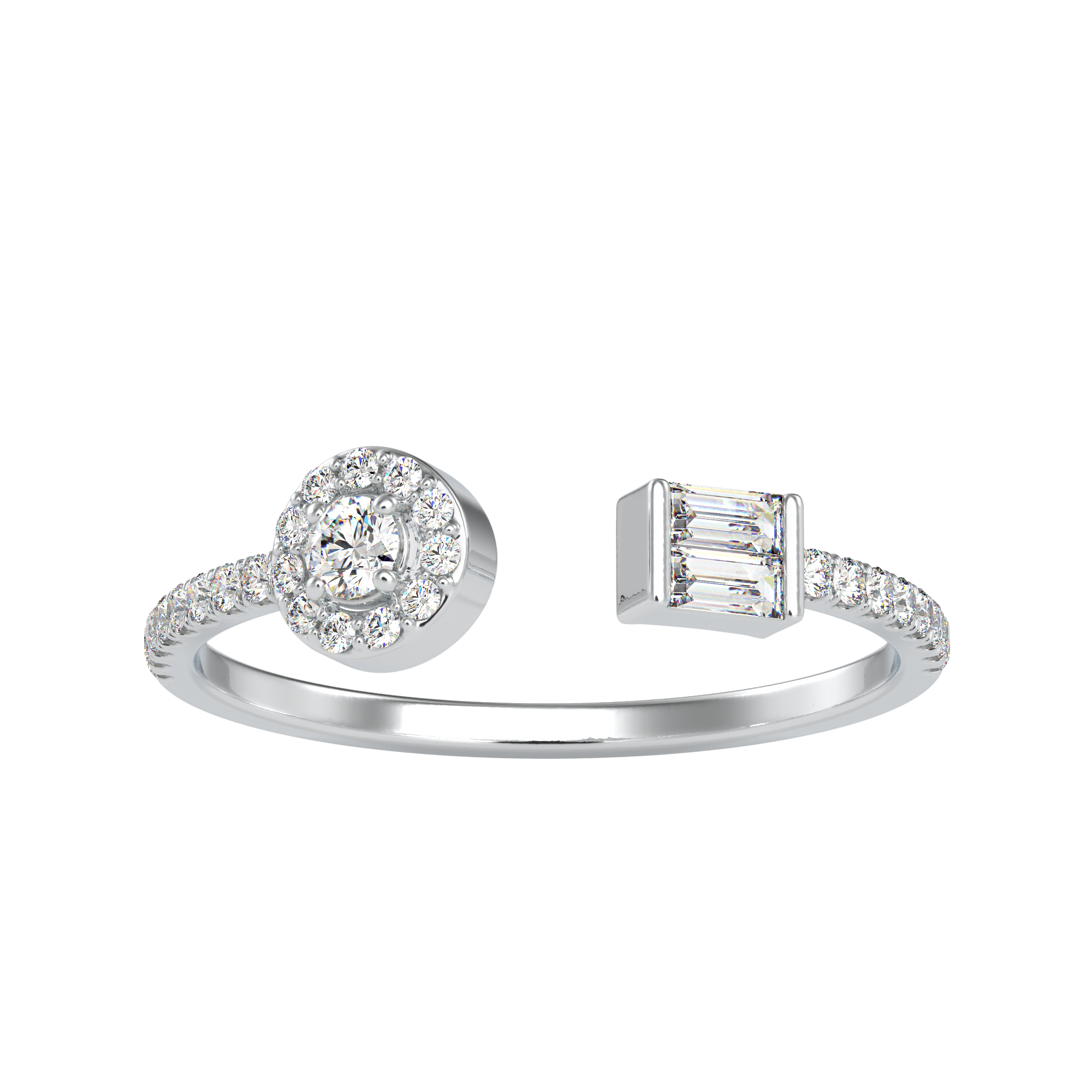 Classic Baguette Fashion Diamond Ring | Eva-Gems