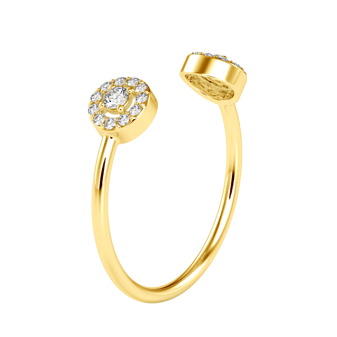 Buy Classic Dual Cluster Diamond Ring | Eva-Gems