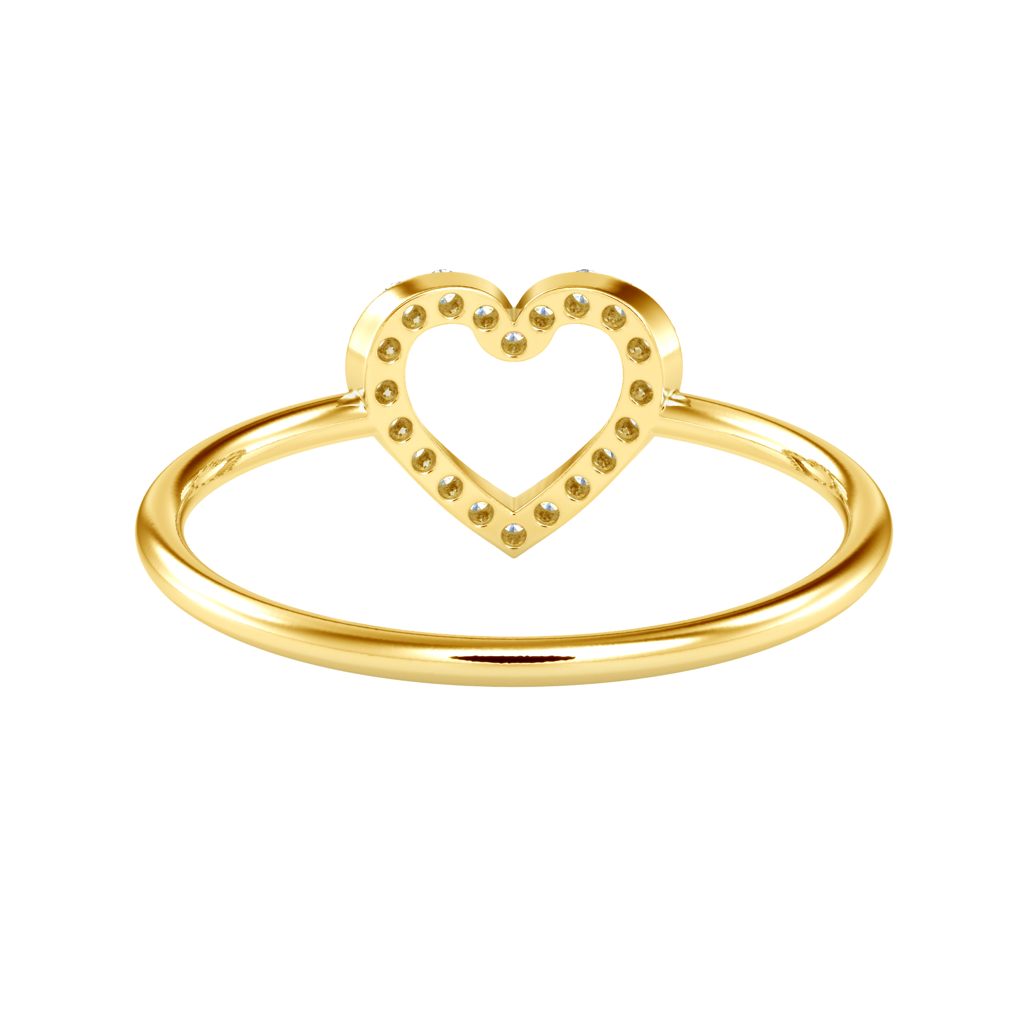 Buy Halo Open Heart Shape Diamond Ring For Women