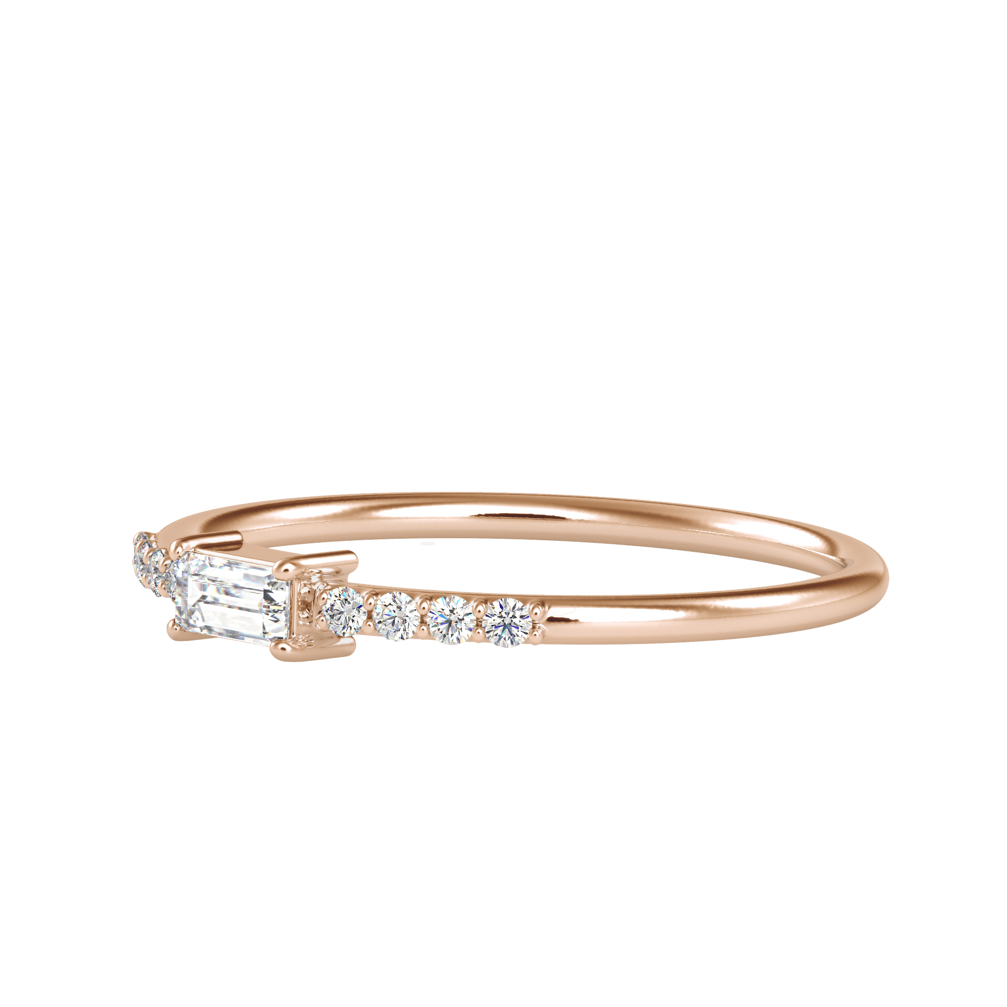 Stylish emerald diamond ring, perfect for gifting or daily wear