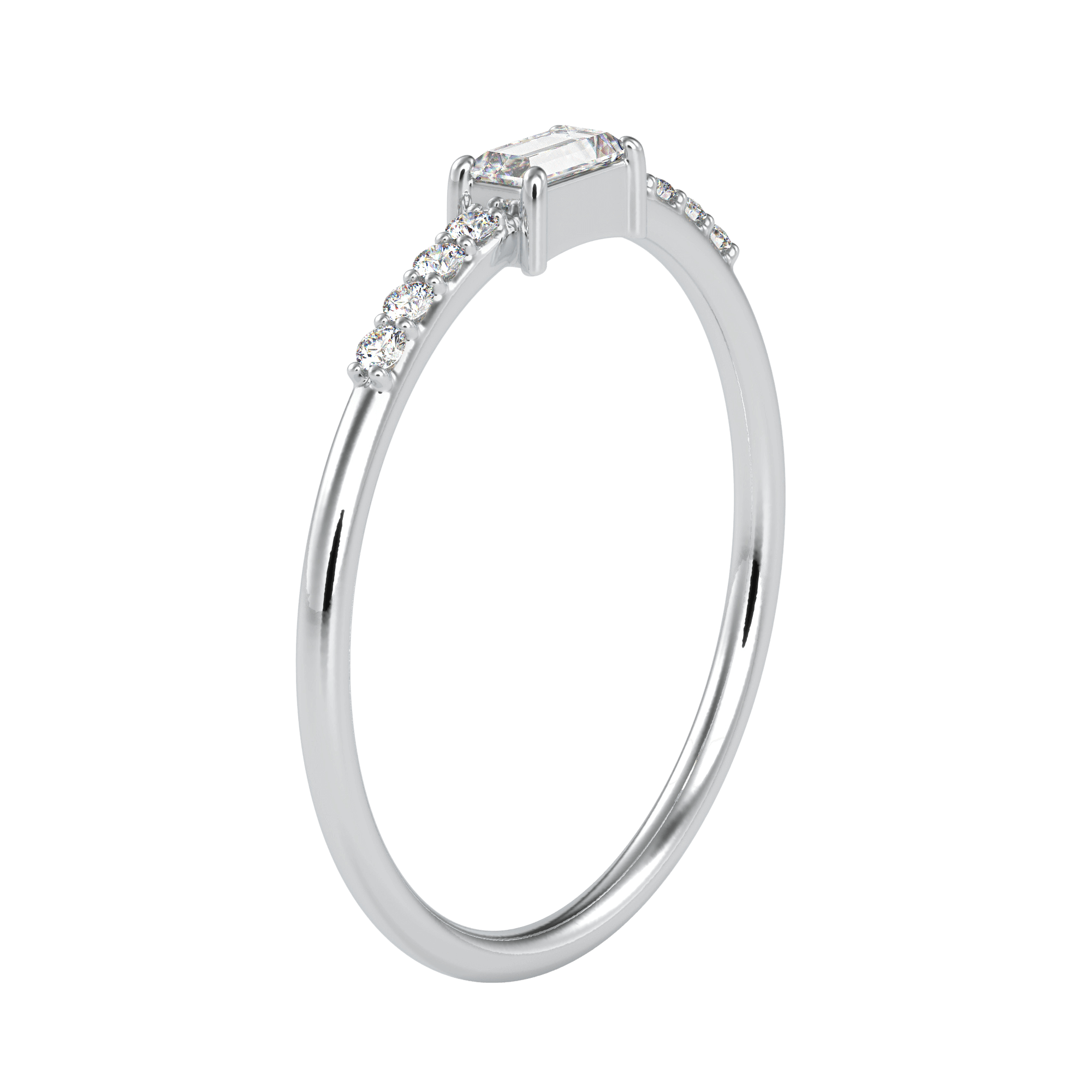 Timeless emerald diamond ring for women by EVA GEMS