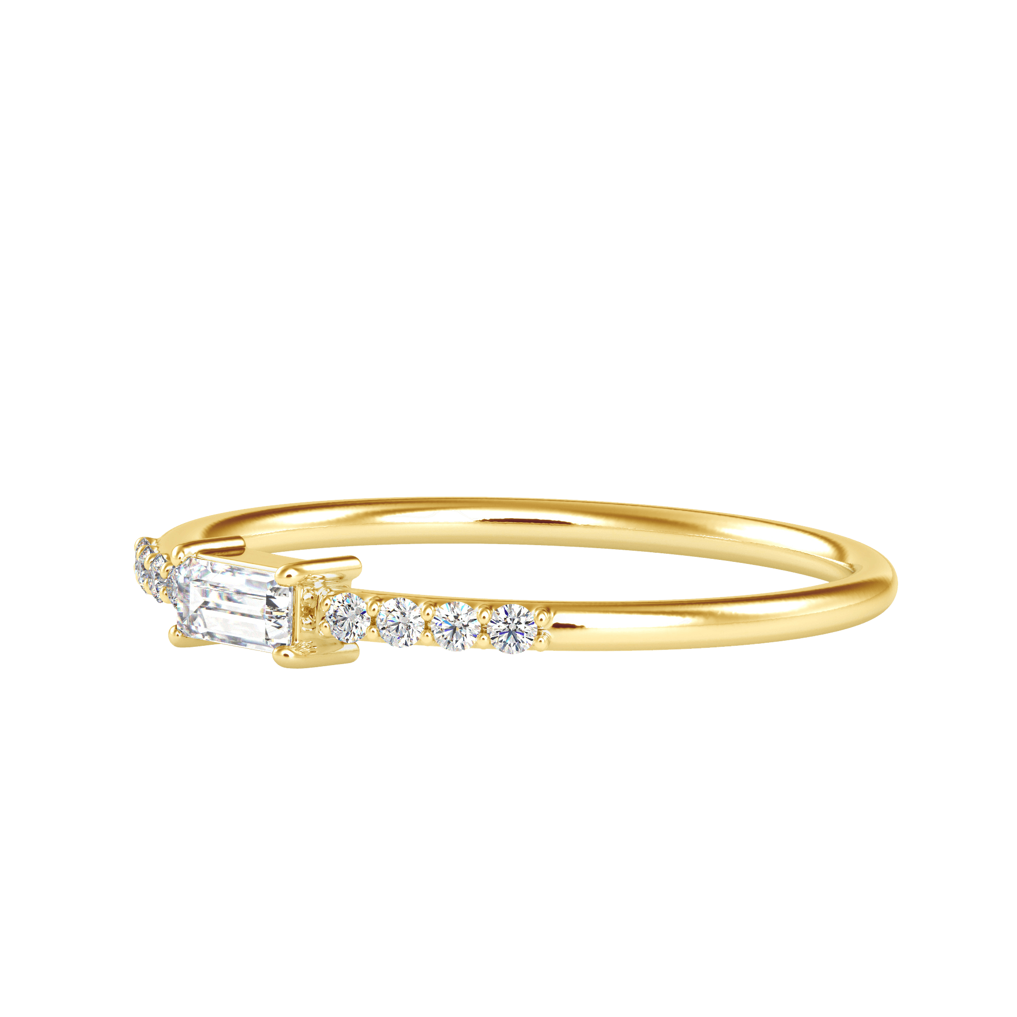 Delicate emerald and diamond ring highlighting exquisite craftsmanship
