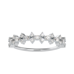 Pear & Round Shaped Diamond Eternity Band For Women