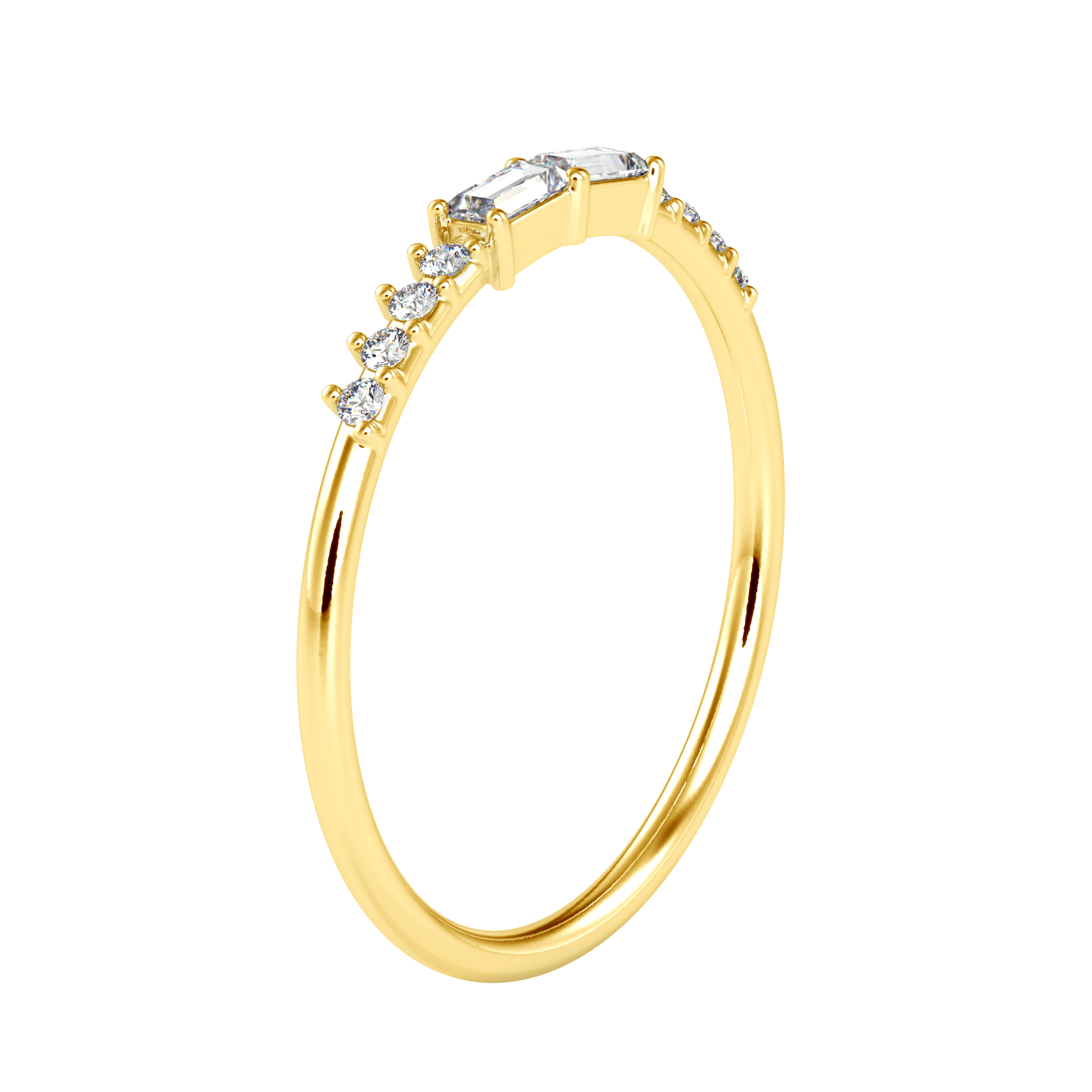 Buy Emerald Tiny Diamond Ring For Women