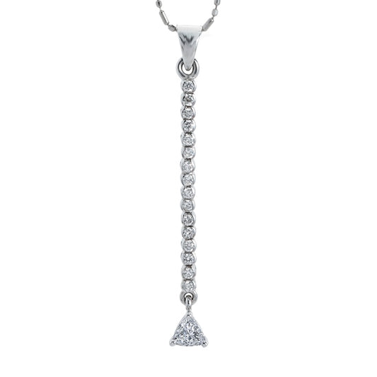 Single Line Diamond Necklace