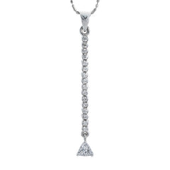 Single Line Diamond Necklace