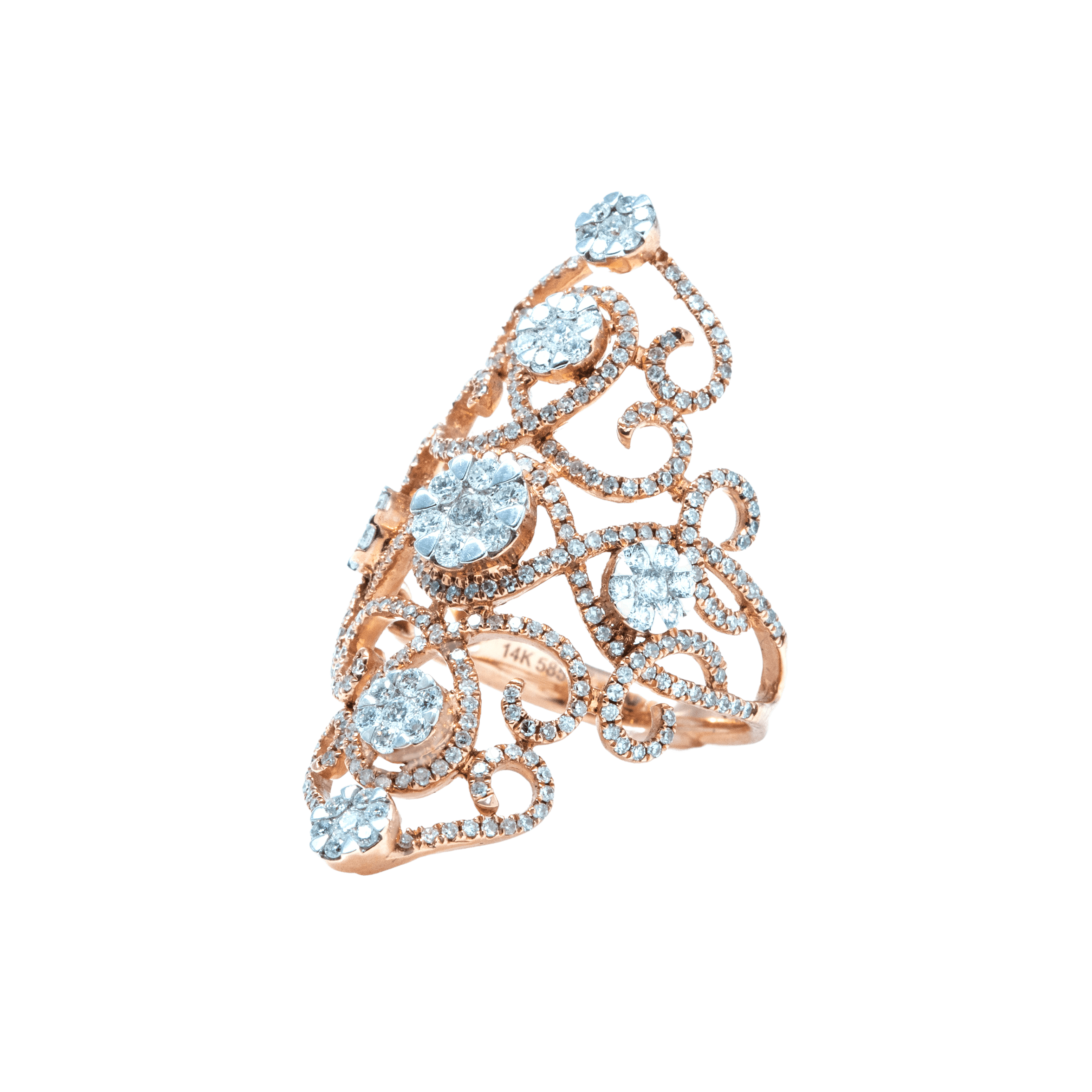 Купить кольцо с выращенным бриллиантом для женщин