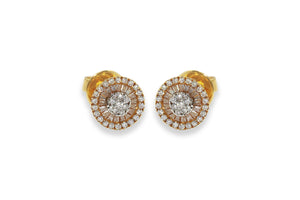 Rose Gold diamond Earrings