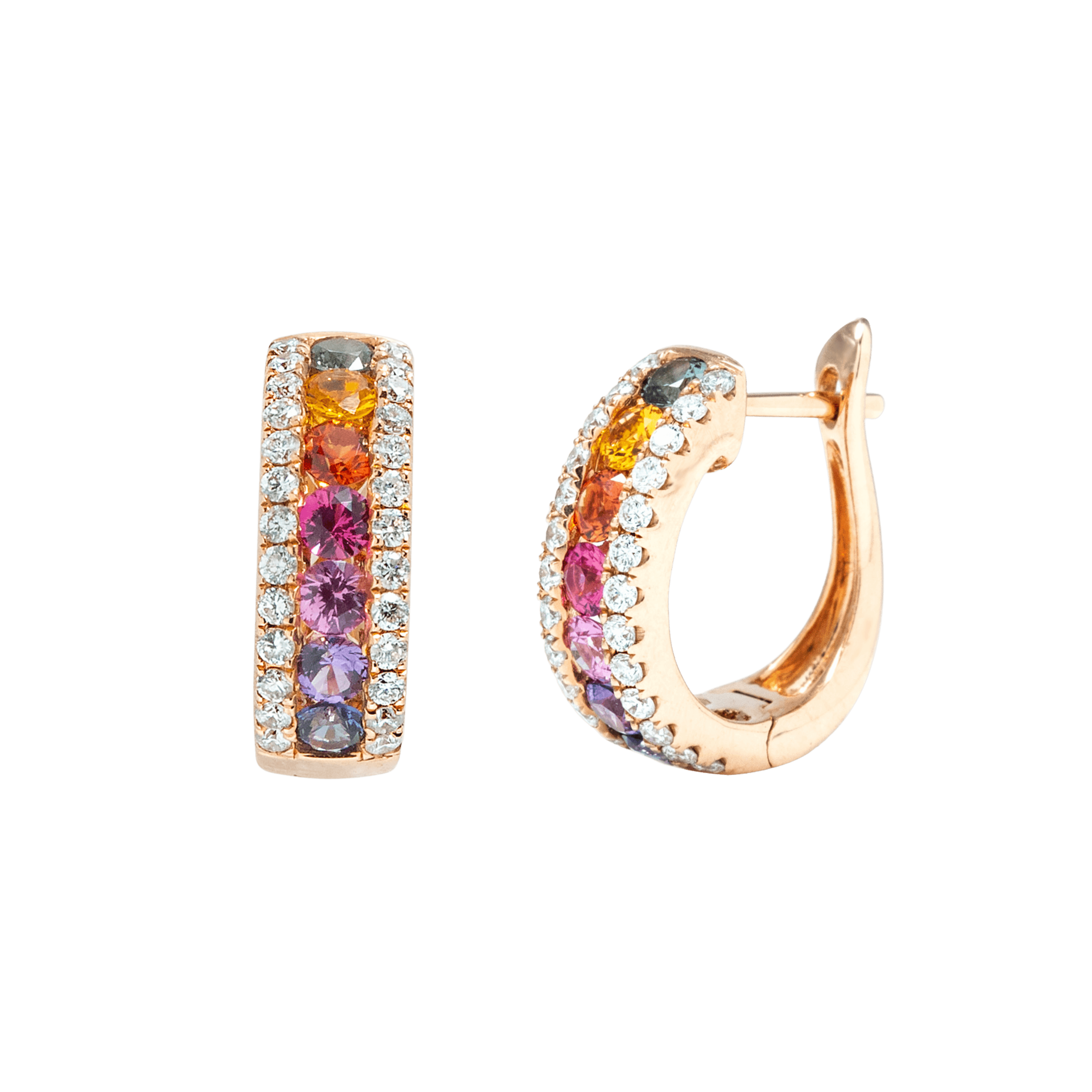 Buy Fancy Sapphire Hoop Earrings For Women