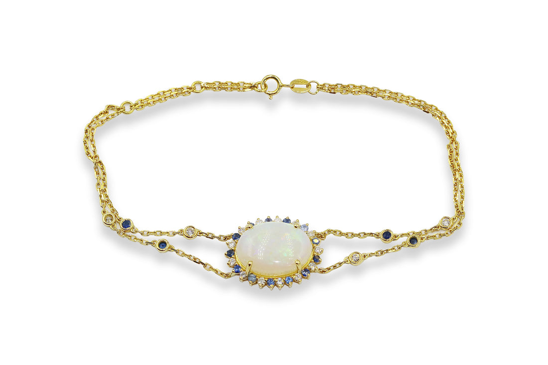 Opal Diamond Bracelet For Women