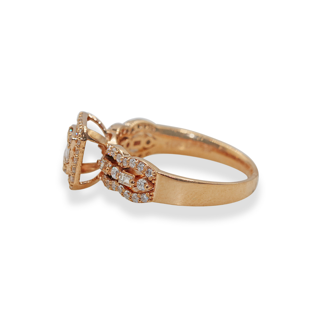 Attractive Baguette Twin Rings in Dubai | Elegant Designs by EVA GEMS