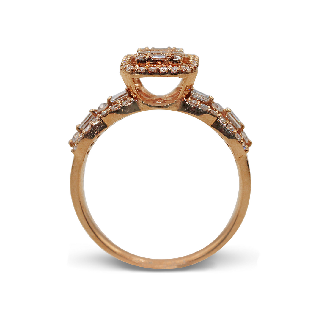 Attractive Baguette Twin Rings in Dubai | Elegant Designs by EVA GEMS