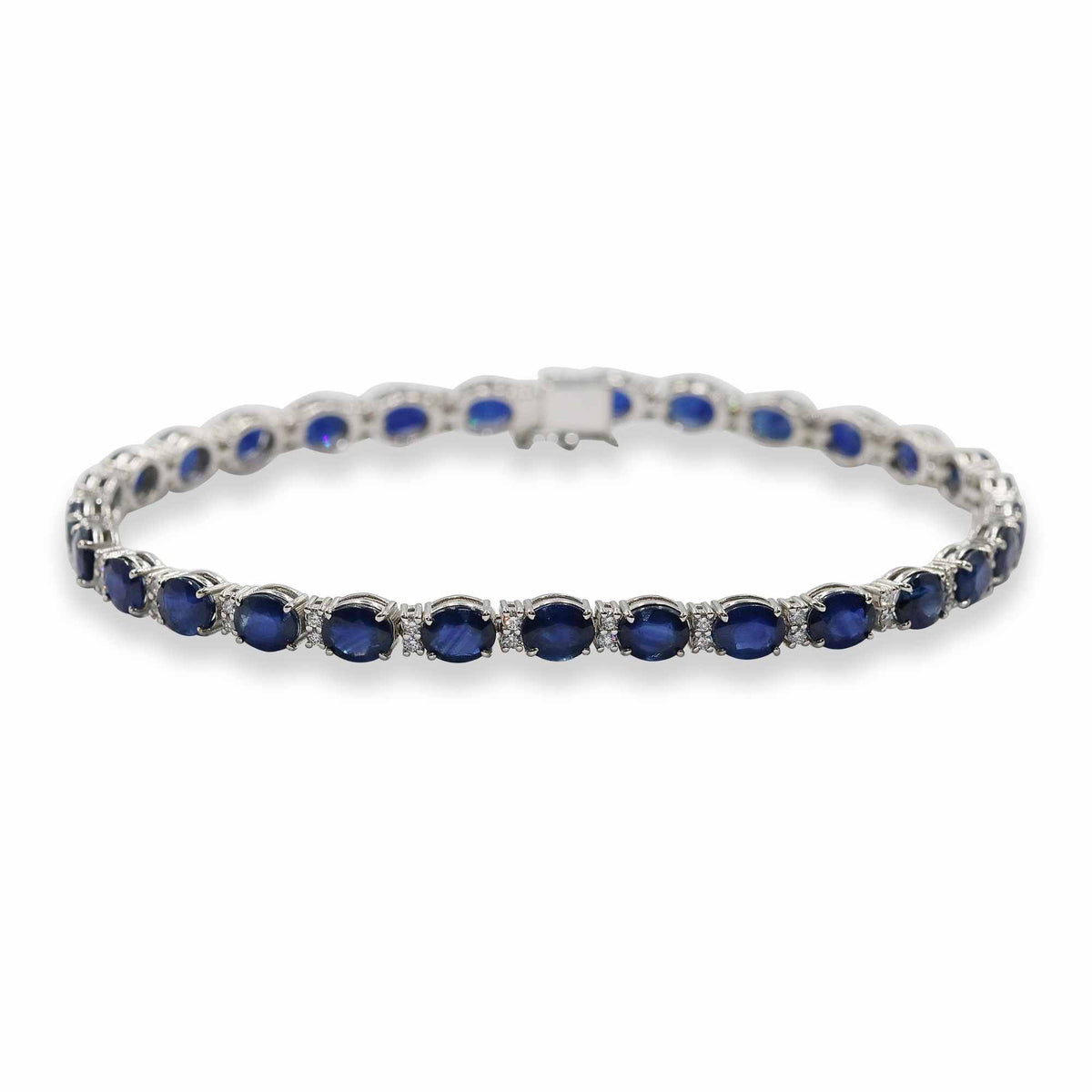 Blue Sapphire Bracelet in Dubai | Elegant Luxury by EVA GEMS