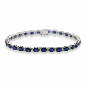 Blue Sapphire Bracelet | Eva-Gems