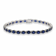 Blue Sapphire Bracelet in Dubai | Elegant Luxury by EVA GEMS