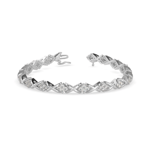 Diamond 2025 flower bracelet