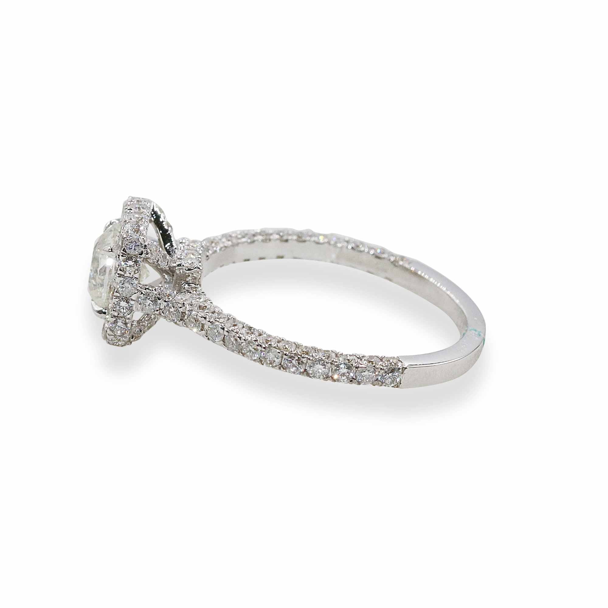 Buy Classic Halo Diamond Ring | Eva-Gems