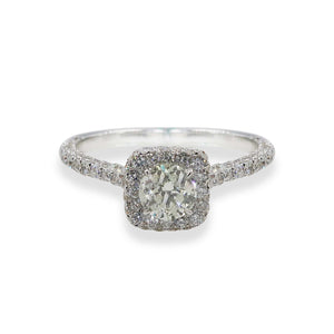 Buy Classic Halo Diamond Ring | Eva-Gems