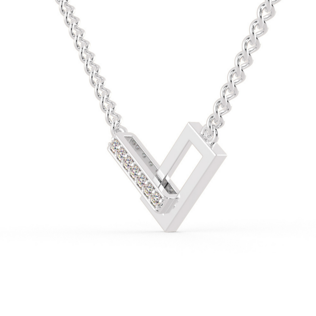 Buy Close Setting Blessed Diamond Necklace | Eva-Gems