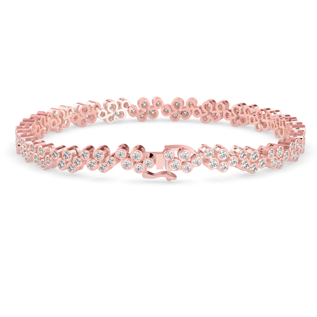 Buy Cluster Daily Wear Diamond Bracelet | Eva-Gems