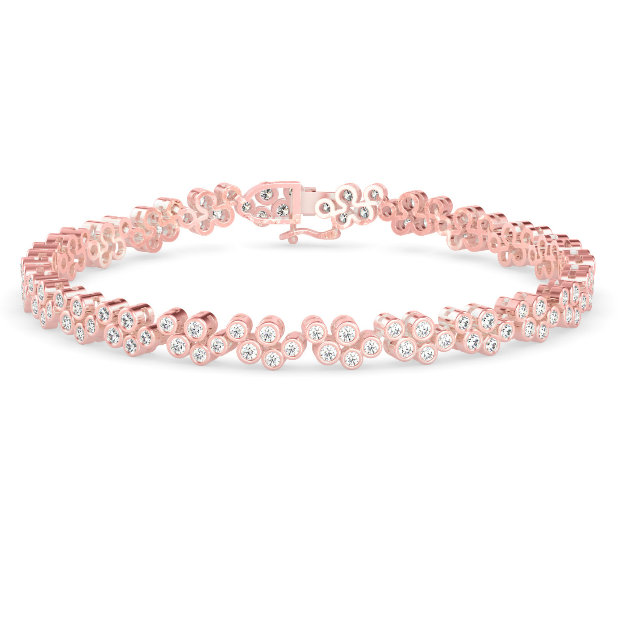 Buy Cluster Daily Wear Diamond Bracelet | Eva-Gems