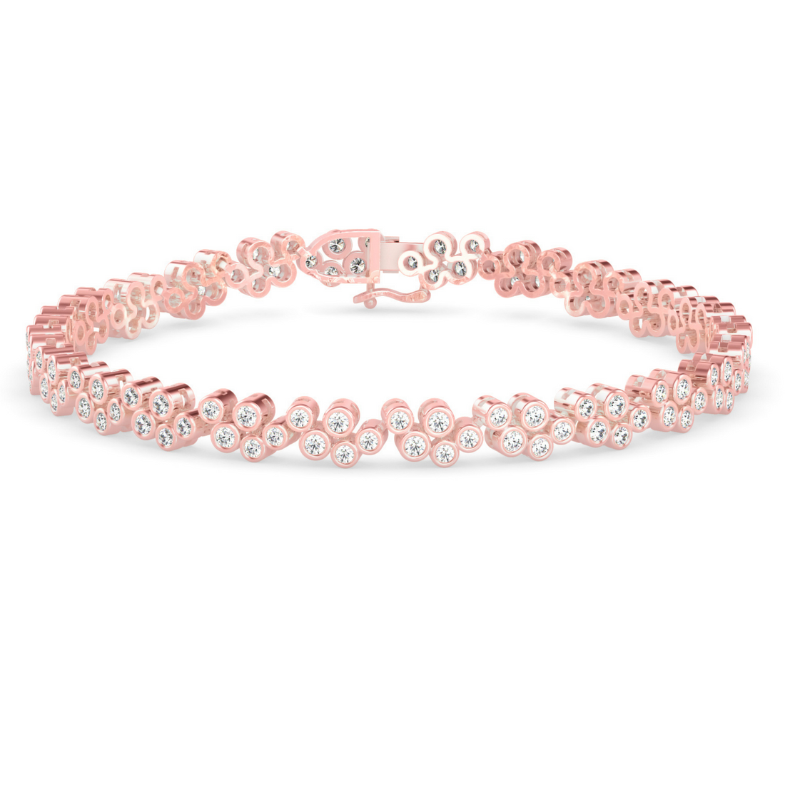 Buy Cluster Daily Wear Diamond Bracelet | Eva-Gems