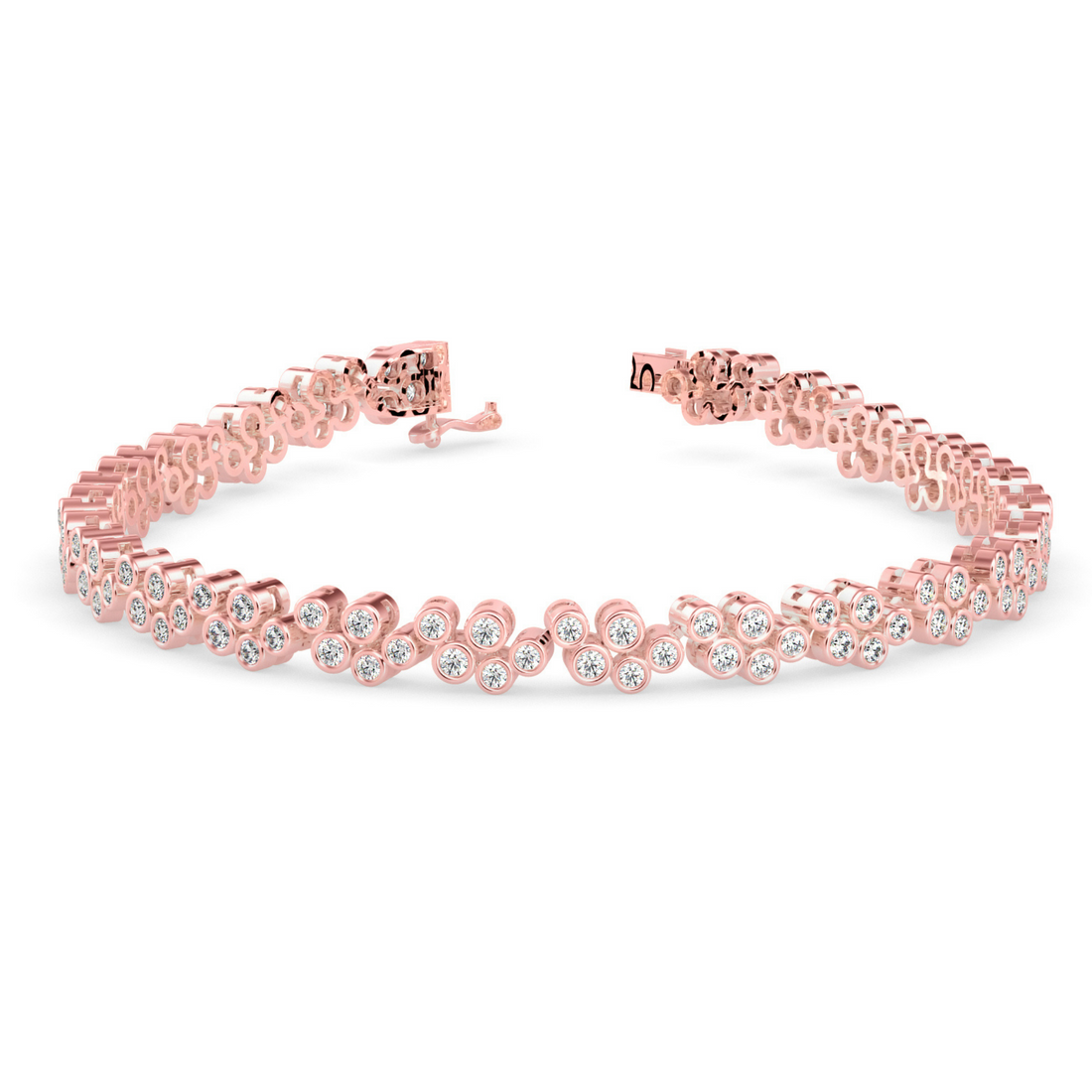 Buy Cluster Daily Wear Diamond Bracelet | Eva-Gems