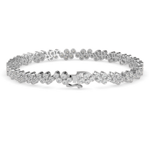 Buy Cluster Daily Wear Diamond Bracelet | Eva-Gems