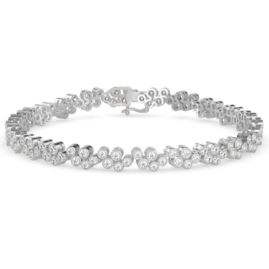 Купить Cluster Daily Wear Diamond Bracelet | Eva-Gems